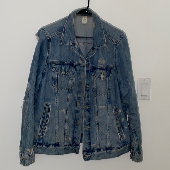 H&M Jackets & Blazers - H&M Distressed Denim Jacket